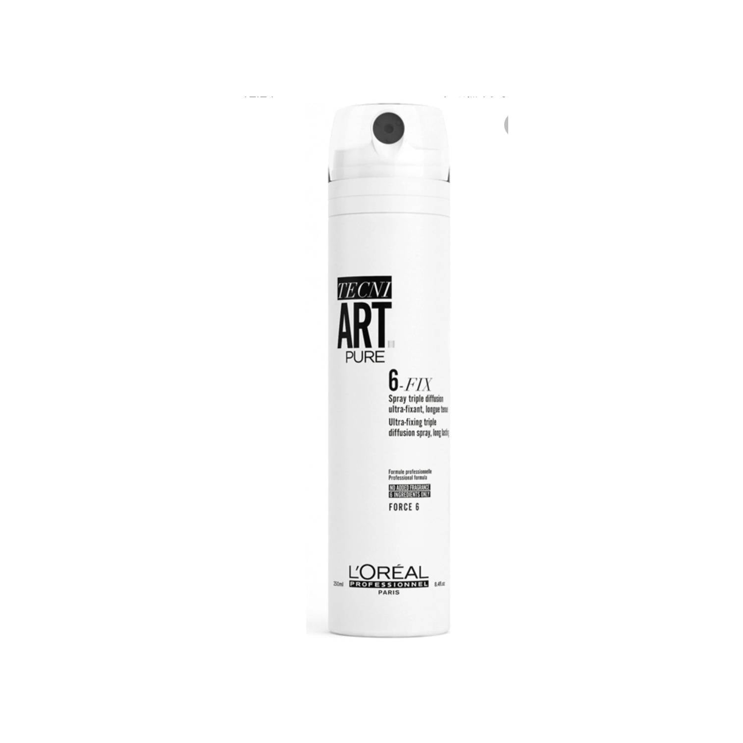 L'Oreal Professionnel Tecni Art Pure Air Fix Force 6 Hair Spray (250 ml)