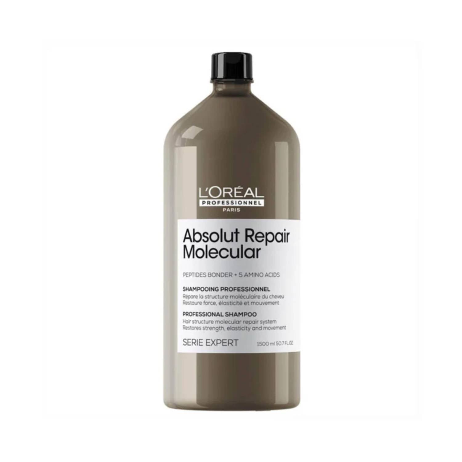 L'Oreal Professionnel Absolut Repair Molecular Sulfate-Free Deep Repairing Shampoo for Damaged Hair (1500 ml)