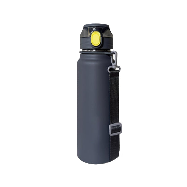 Stainless Steel Vacuum Insulated Water Bottle, 13 hrs Hot & 15 Hrs Cold Thermos - Black 800ML