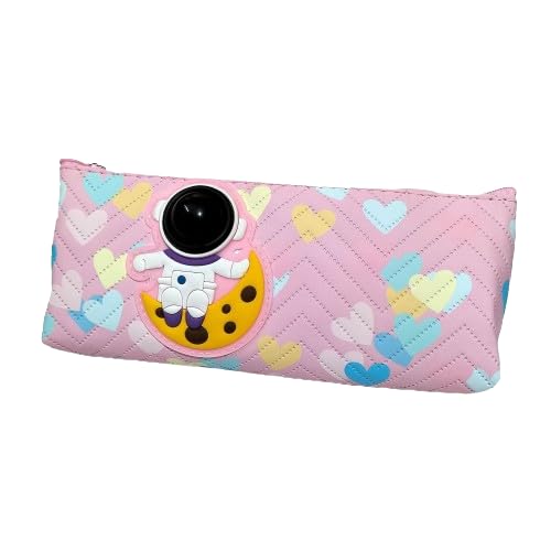 Astronaut Lightning Pencil Pouch for Kids Gift for Girls & Boys