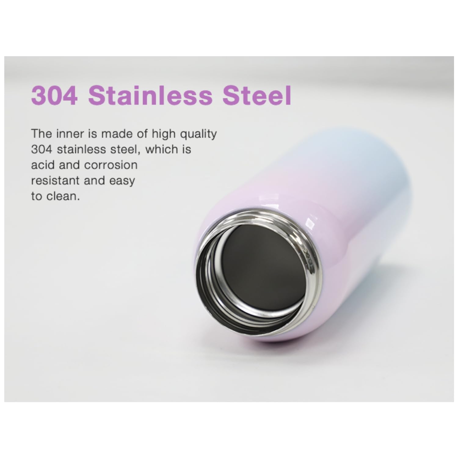 Stainless Steel Water Bottle for Hot and Cold Kidster Sipper - Pink (500ML)