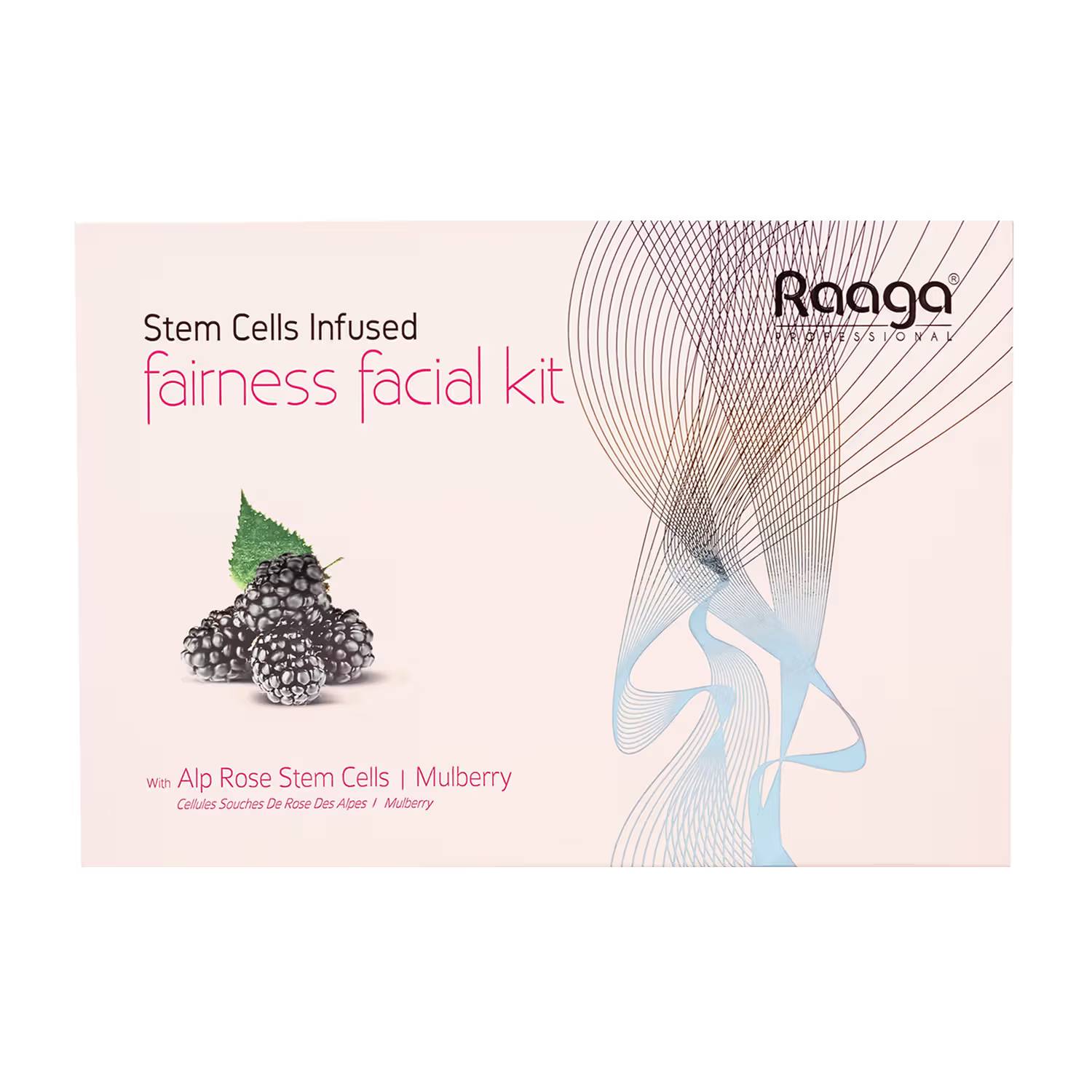 Raaga Professional Stem Cell Infused Fairness Facial Kit (51gm+10ml)