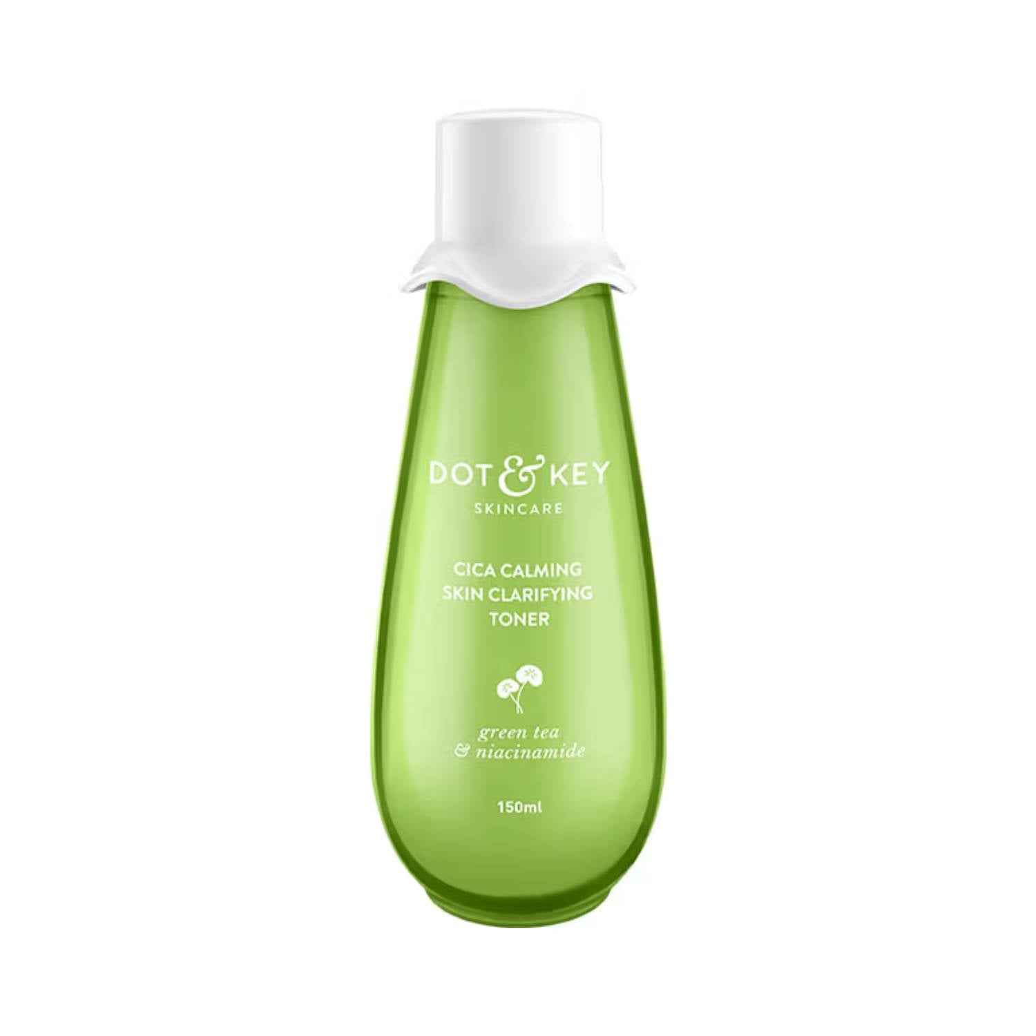 Dot & Key Cica, Green Tea & Niacinamide Calming Skin Clarifying Toner For Oily & Acne Prone Skin (150ml)