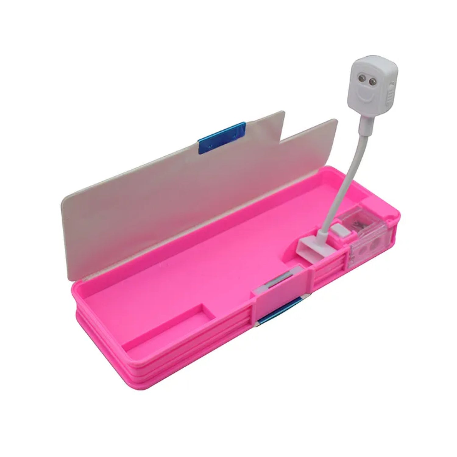 Pencil Box with LED Light and Dual Sharpener for School Kids - Unicorn