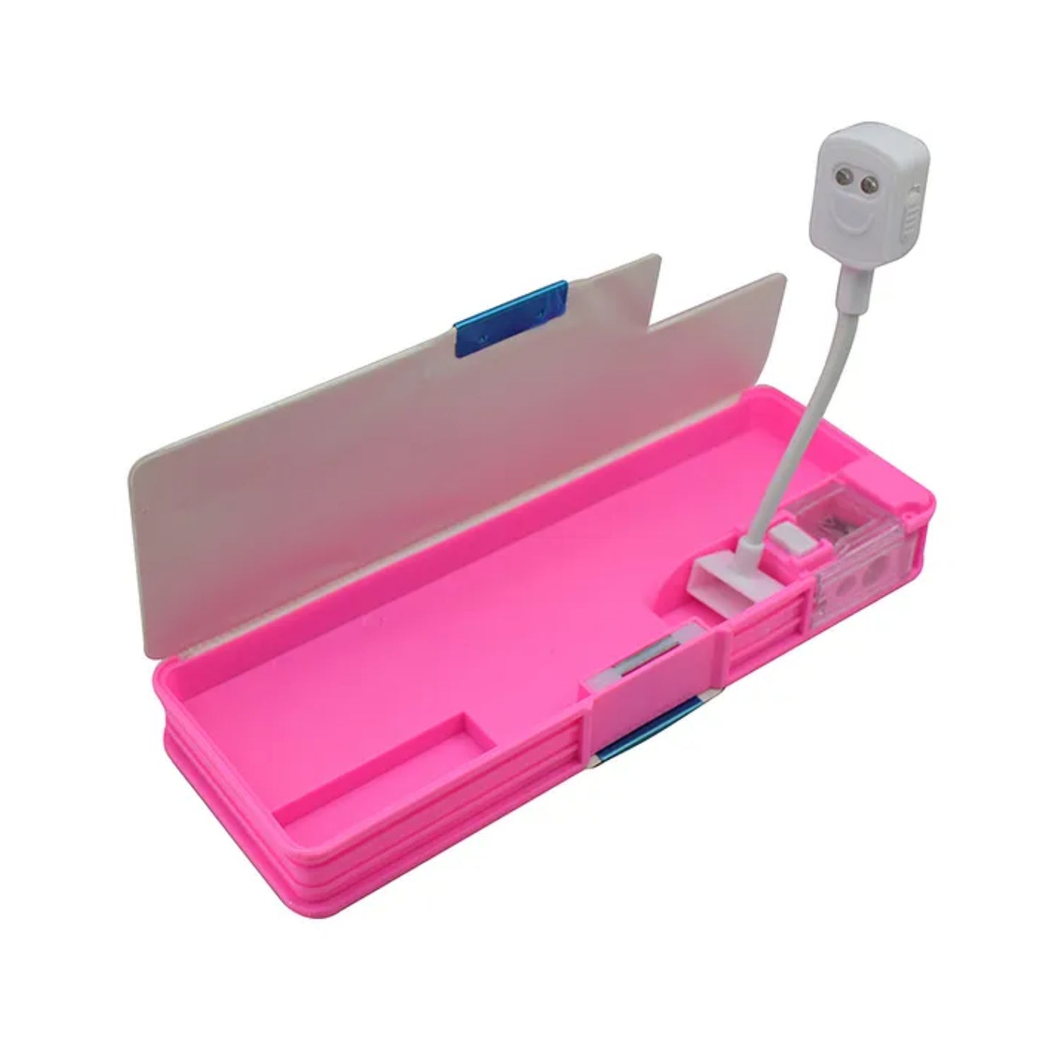 Pencil Box with LED Light and Dual Sharpener for School Kids - Mermaid