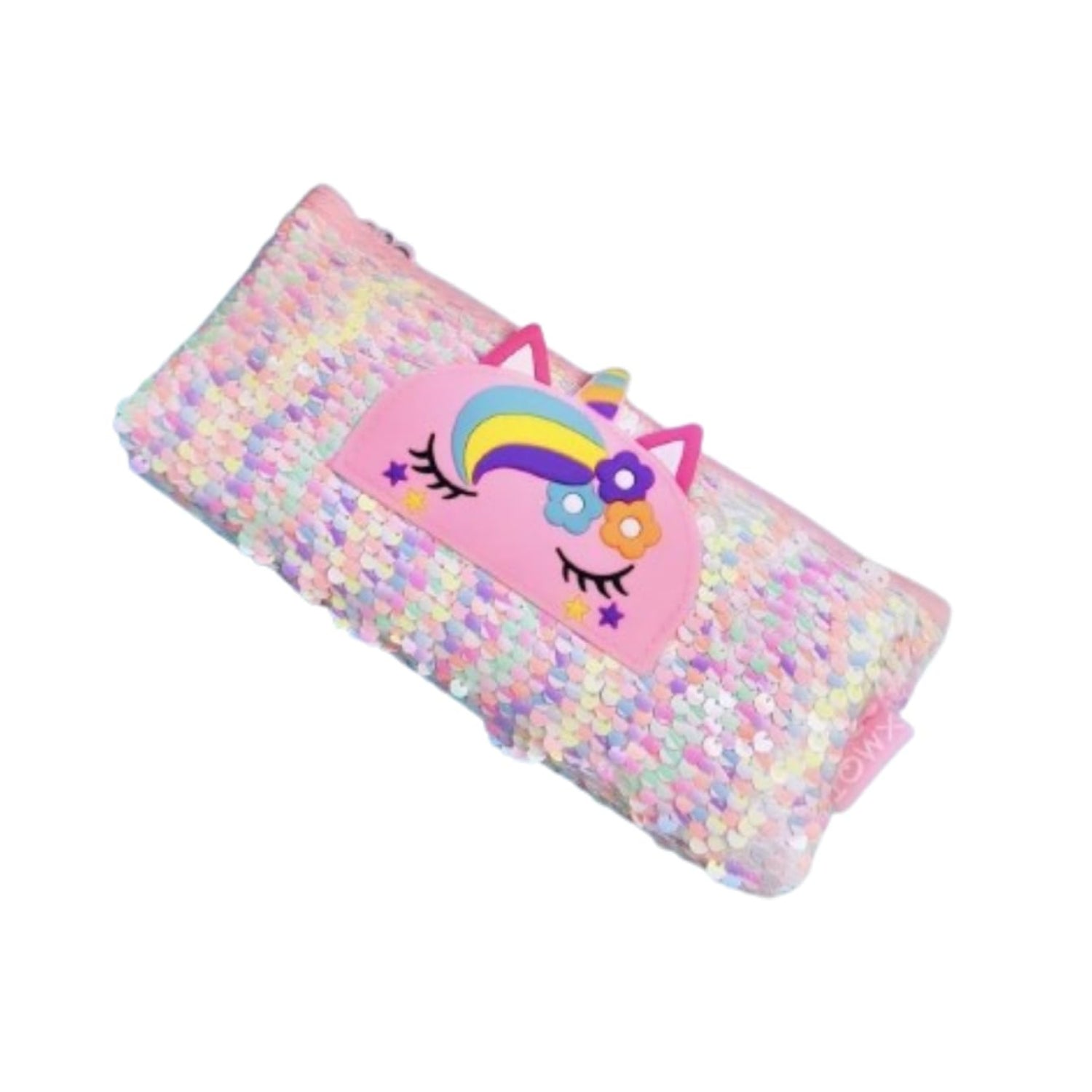 Cartoon Canvas Open Zipper Pencil Case Pen Pouch Holder For Kids Gift Girls & Boys