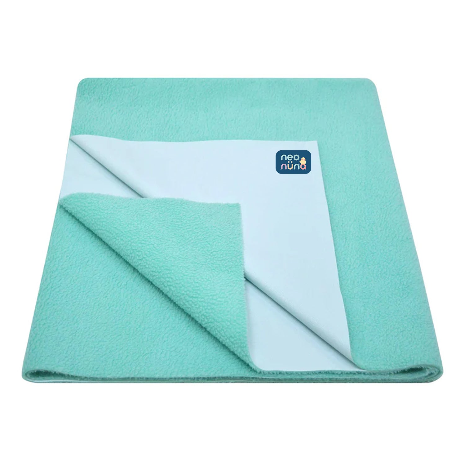 Waterproof Baby Bed Protector Dry Sheet For New Born Babies - Ocean Green