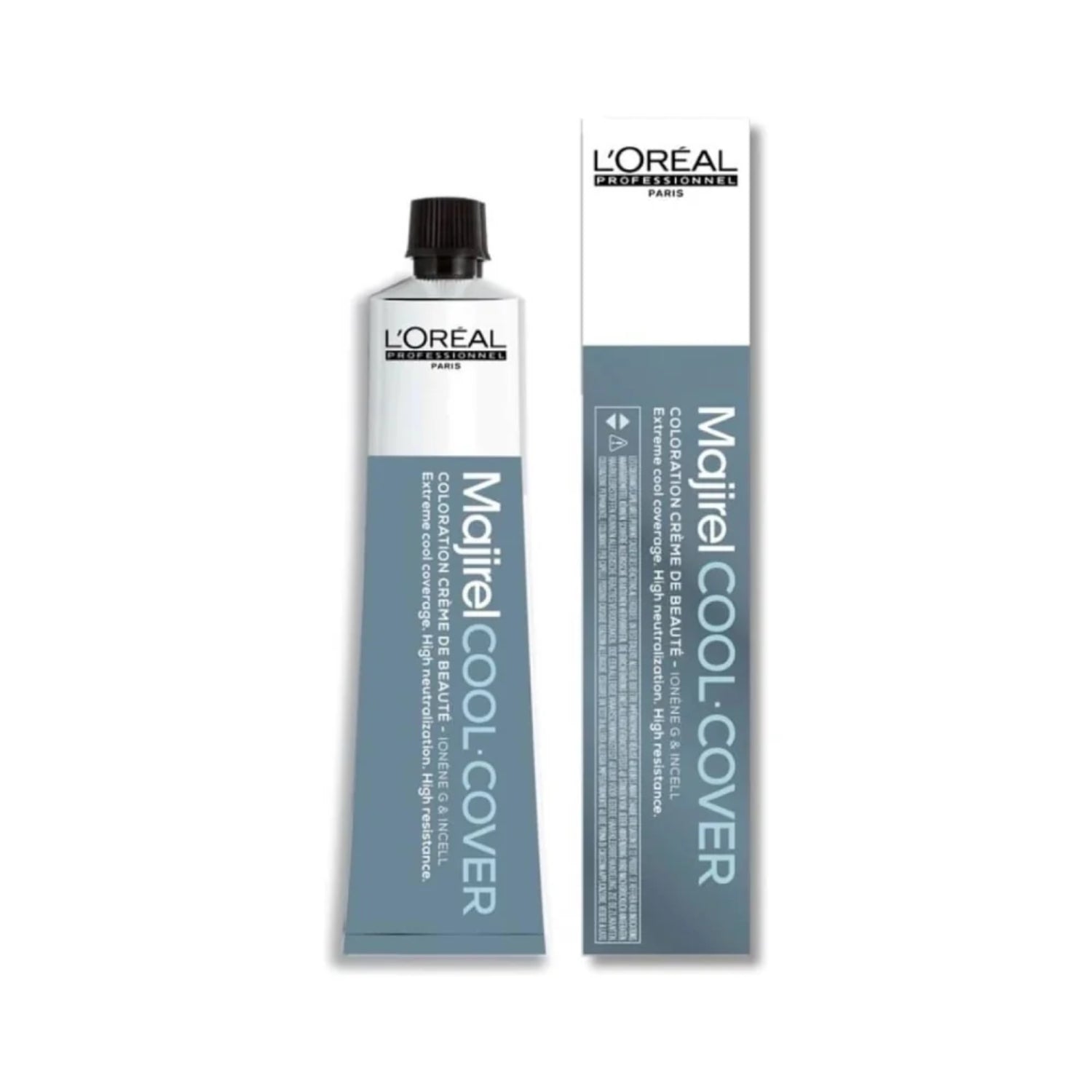 Loreal Professionnel Majirel Cool Cover Beauty Coloring Cream Tube No. 7.17 (Ash Metallic Blonde) 49.5 G