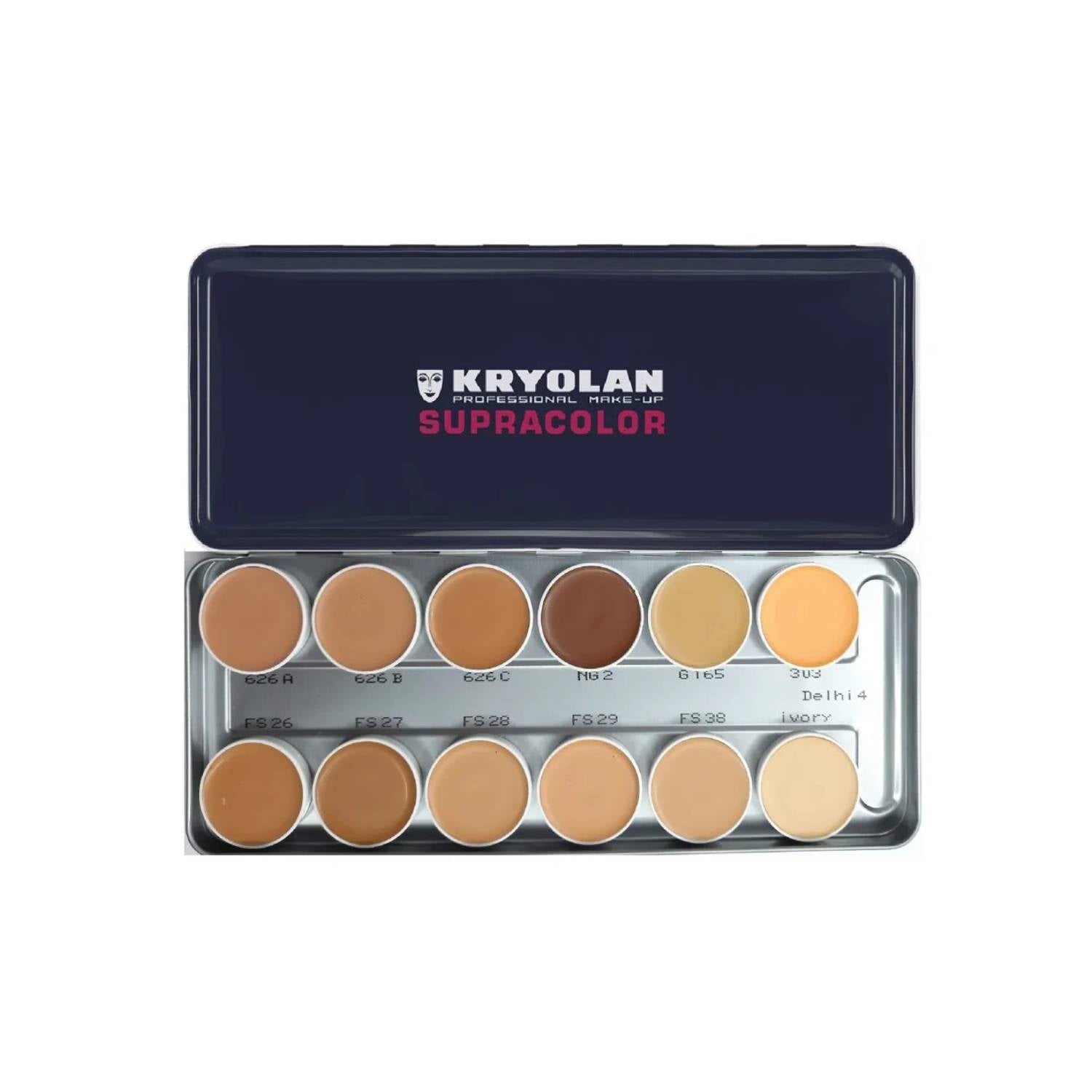 Kryolan Supracolor Palette 12 Colors (Delhi 4)