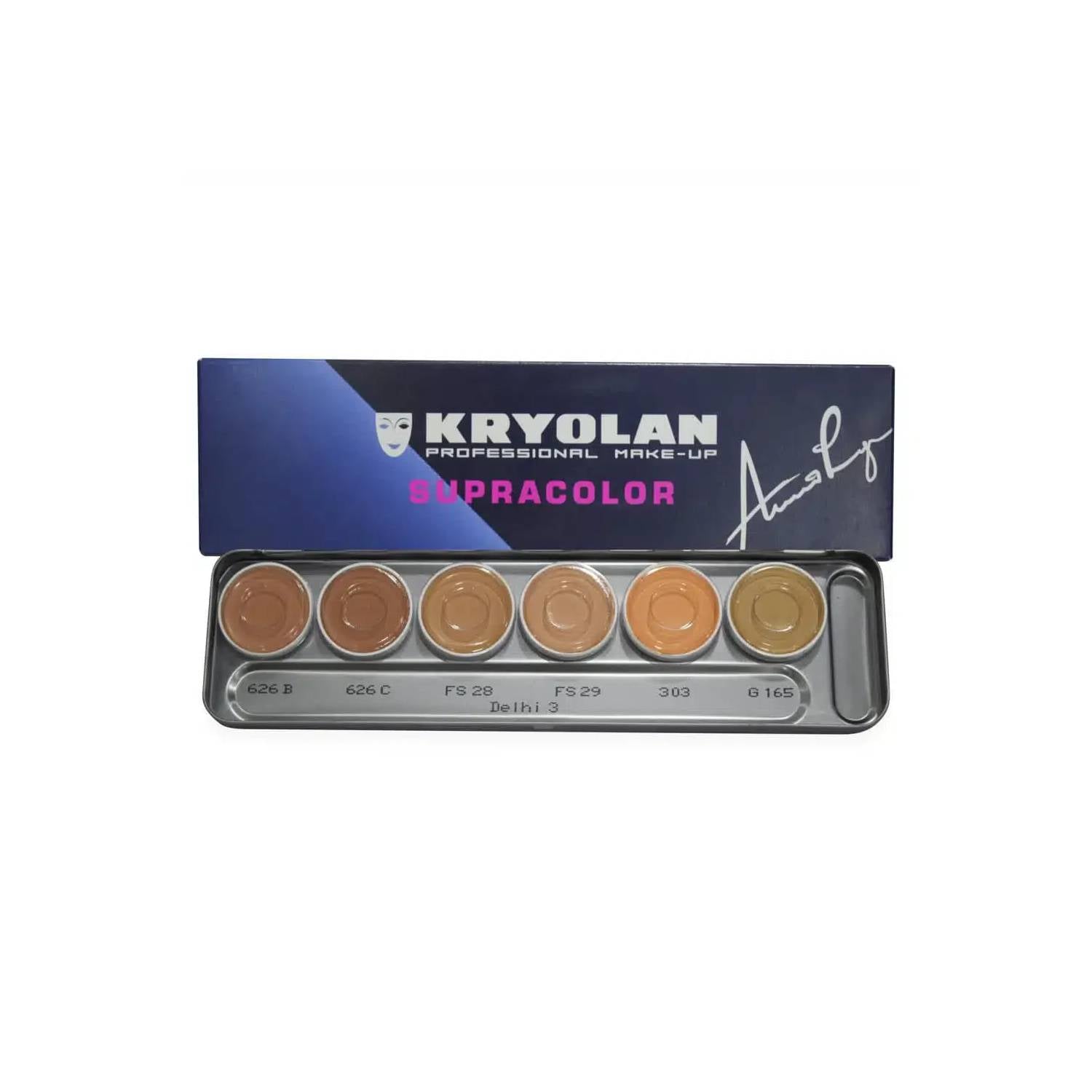 Kryolan Supracolor Make-Up Palette 6 Colors Delhi 3