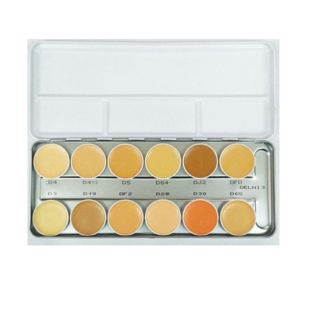 Derma Color Camouflage Cream Palette with 12 Shades Delhi 3