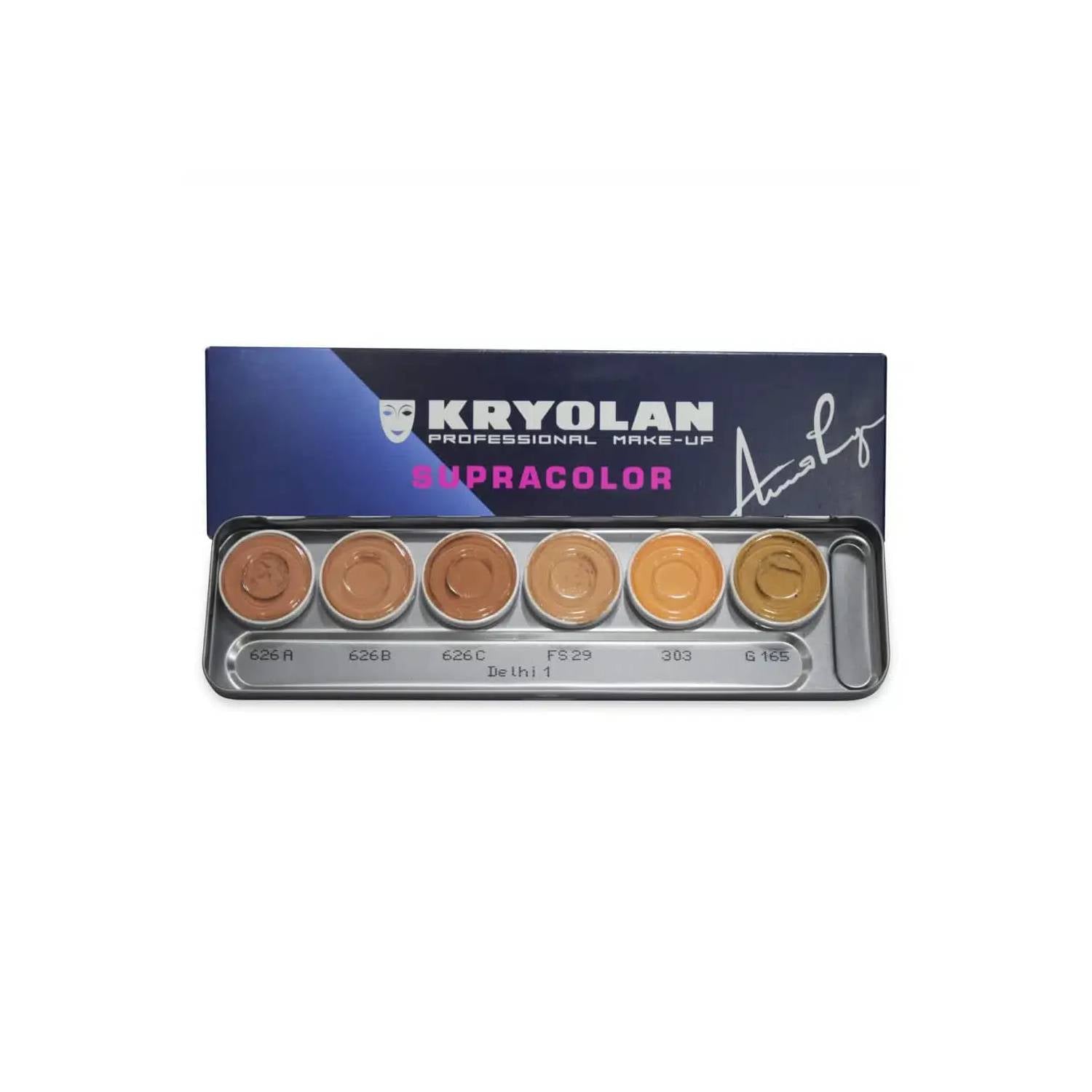 Kryolan Supracolor Make-Up Palette 6 Colors Delhi 1