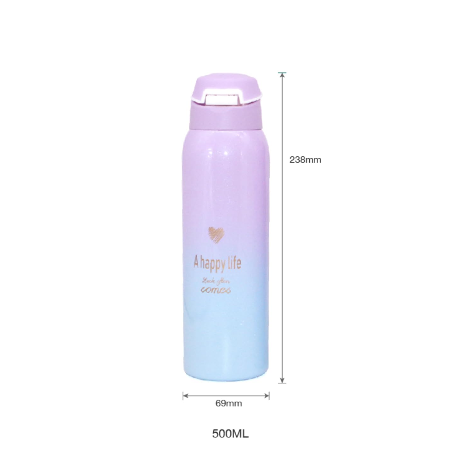 Stainless Steel Water Bottle for Hot and Cold Kidster Sipper - Sea Green (500ML)