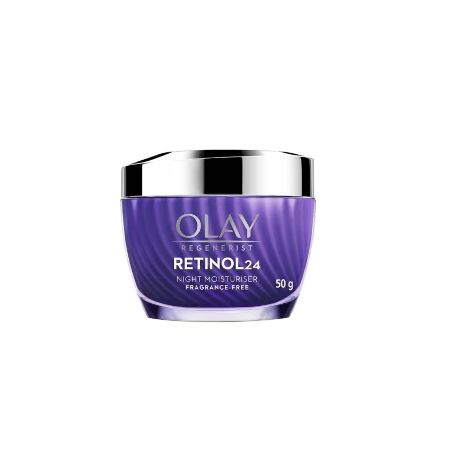 Olay Retinol 24 Night Cream, Renews & Resurfaces Skin, No Redness Or Irritation, Fragrance Free (50g)