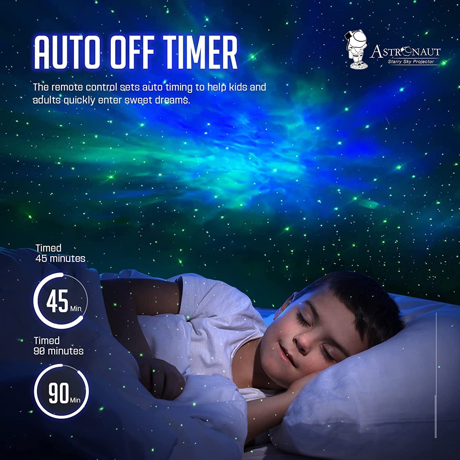 Astronaut Galaxy Projector with Remote Control Night Light for Gifts