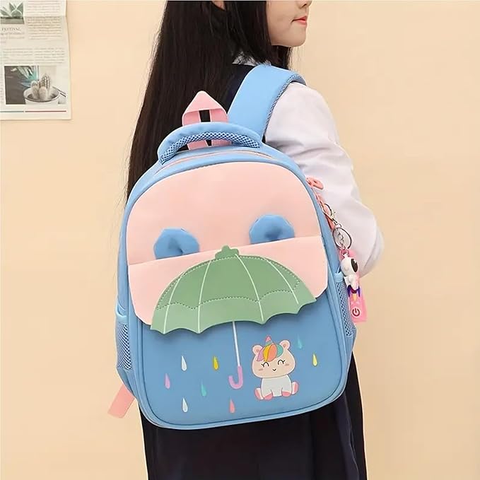 Playful Embossed Adventure Boys Girls Kids School Bag for Ages 2-5 Years - Unicorn