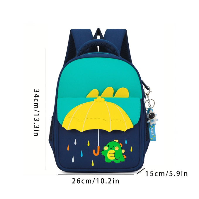 Playful Embossed Adventure Boys Girls Kids School Bag for Ages 2-5 Years - Astronaut