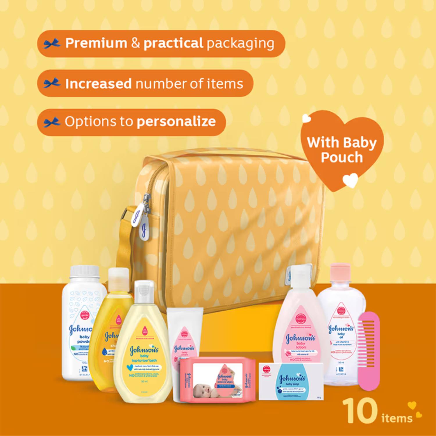 Johnson's Baby Gift Set Combination Pack of 10