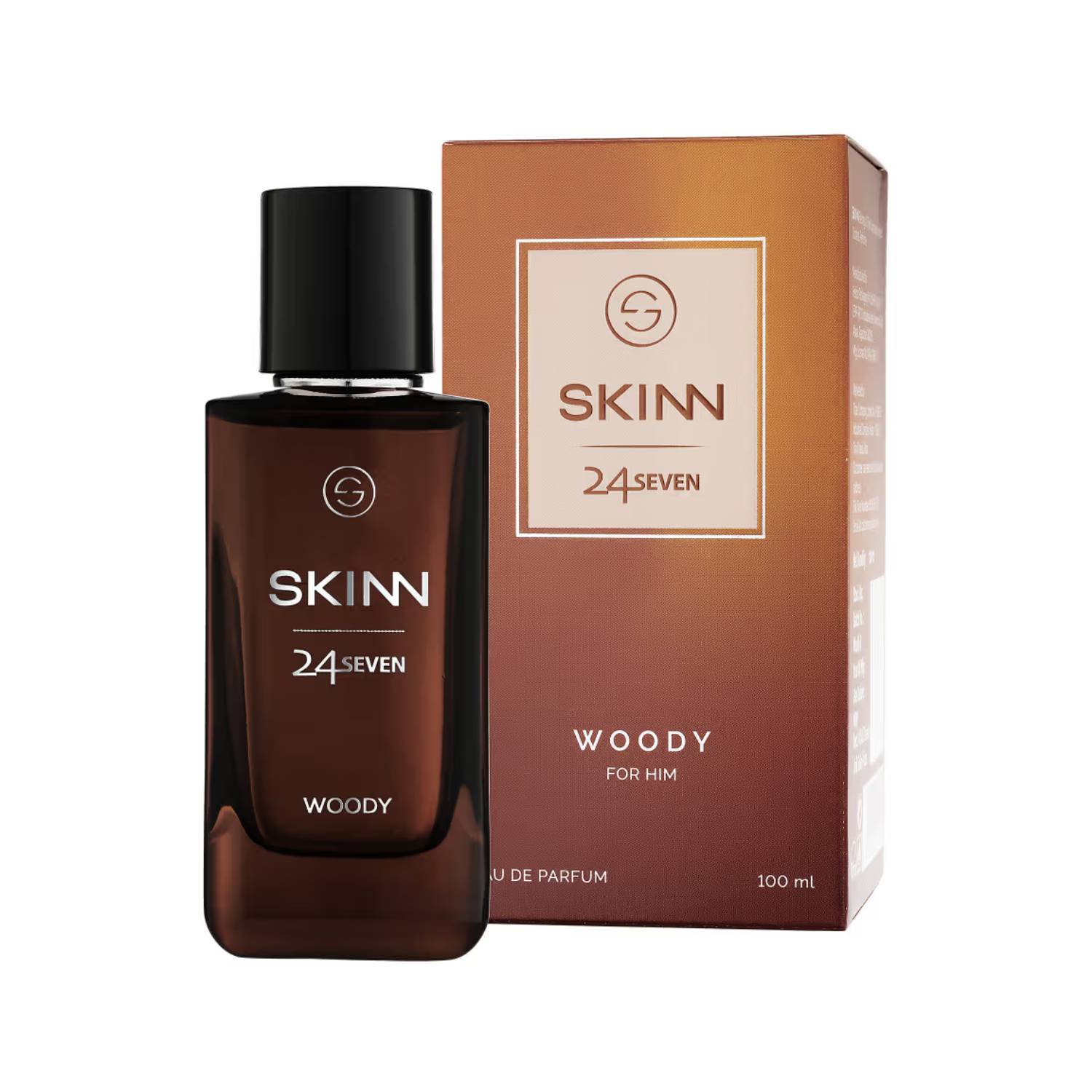 Skinn by Titan 24Seven Perfume for Men - Woody Eau De Parfum (100ml)
