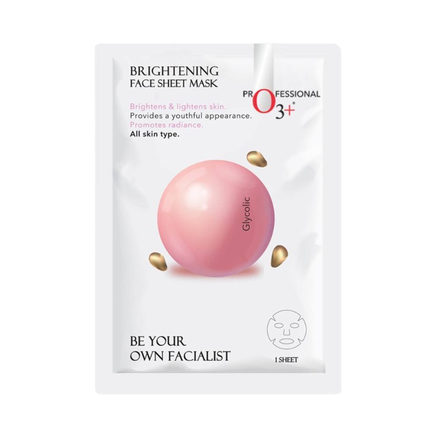 O3+ Facialist Brightening Face Sheet Mask With Glycolic (30g)