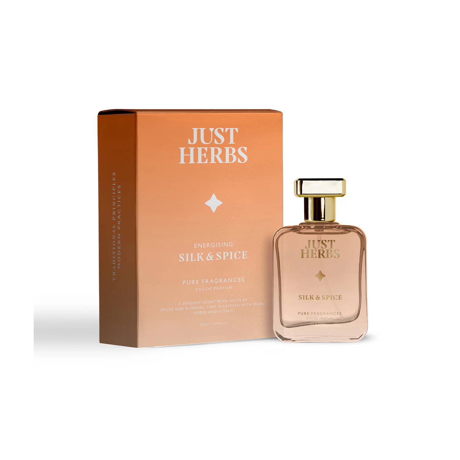 Just Herbs Energising Silk & Spice Eau De Perfume (50ml)