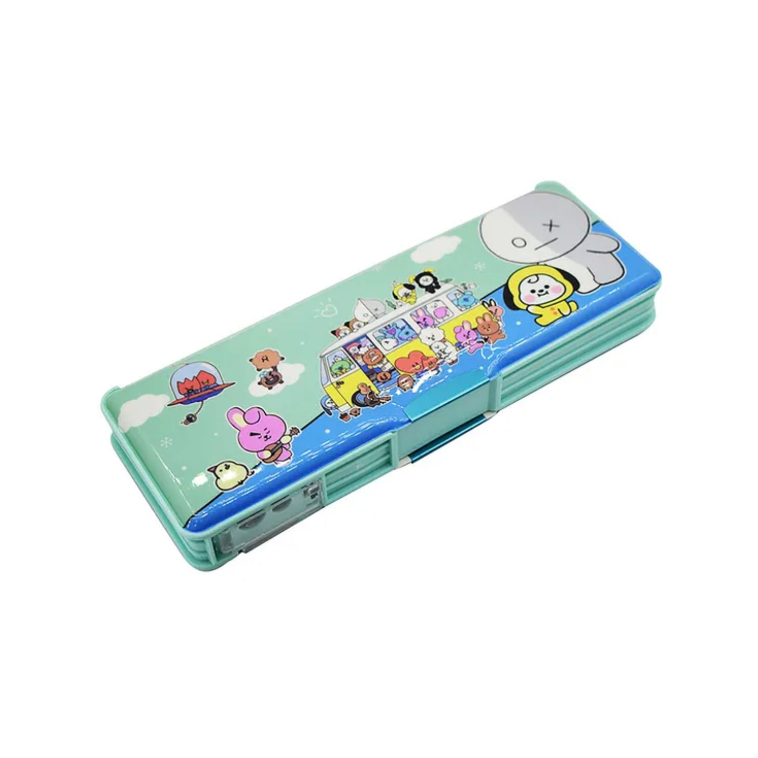 Pencil Box with LED Light and Dual Sharpener for School Kids - Play Time