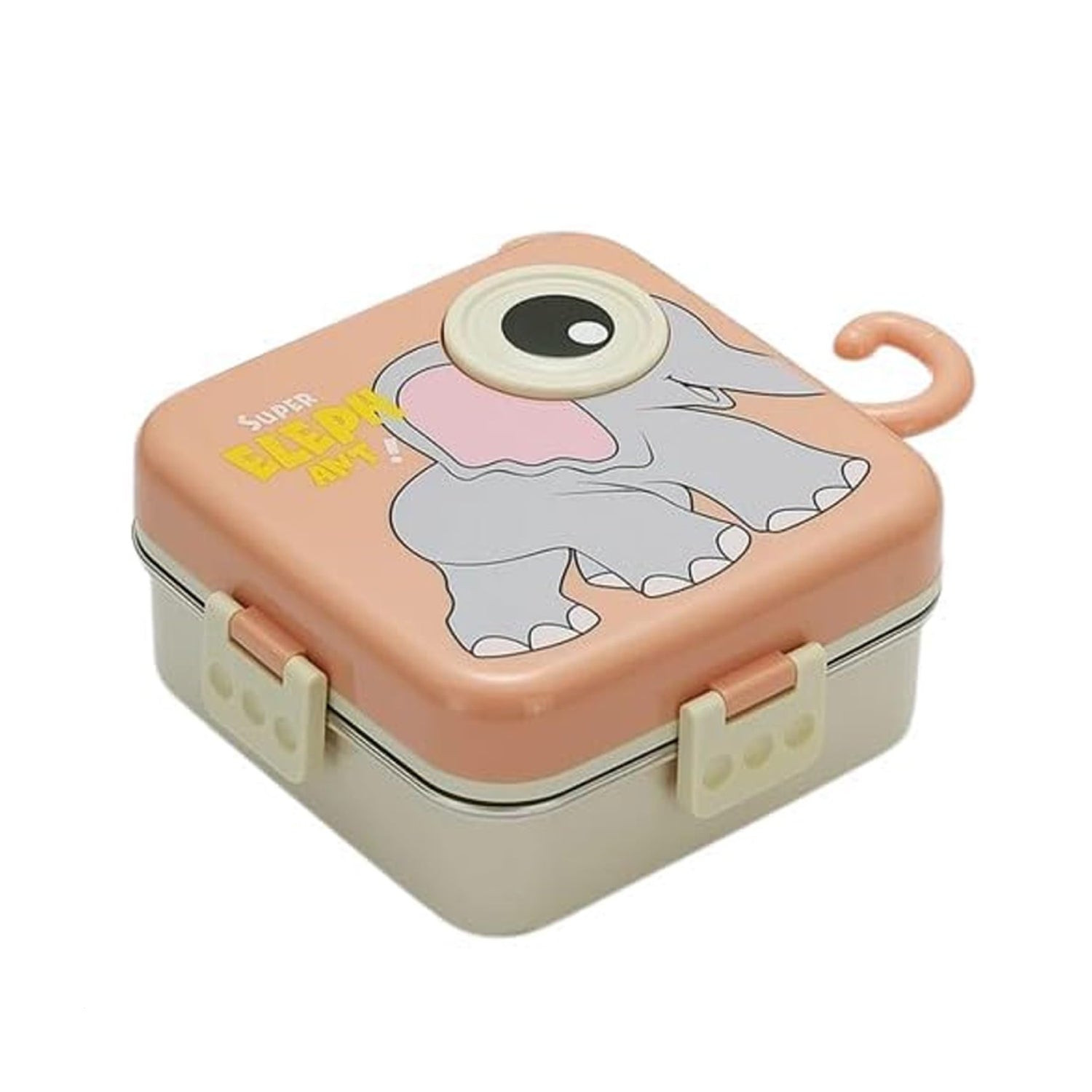 Elephant Design School Lunch Box Food Container 1120ml+70ml Stainless Steel Lunch Box for Kids