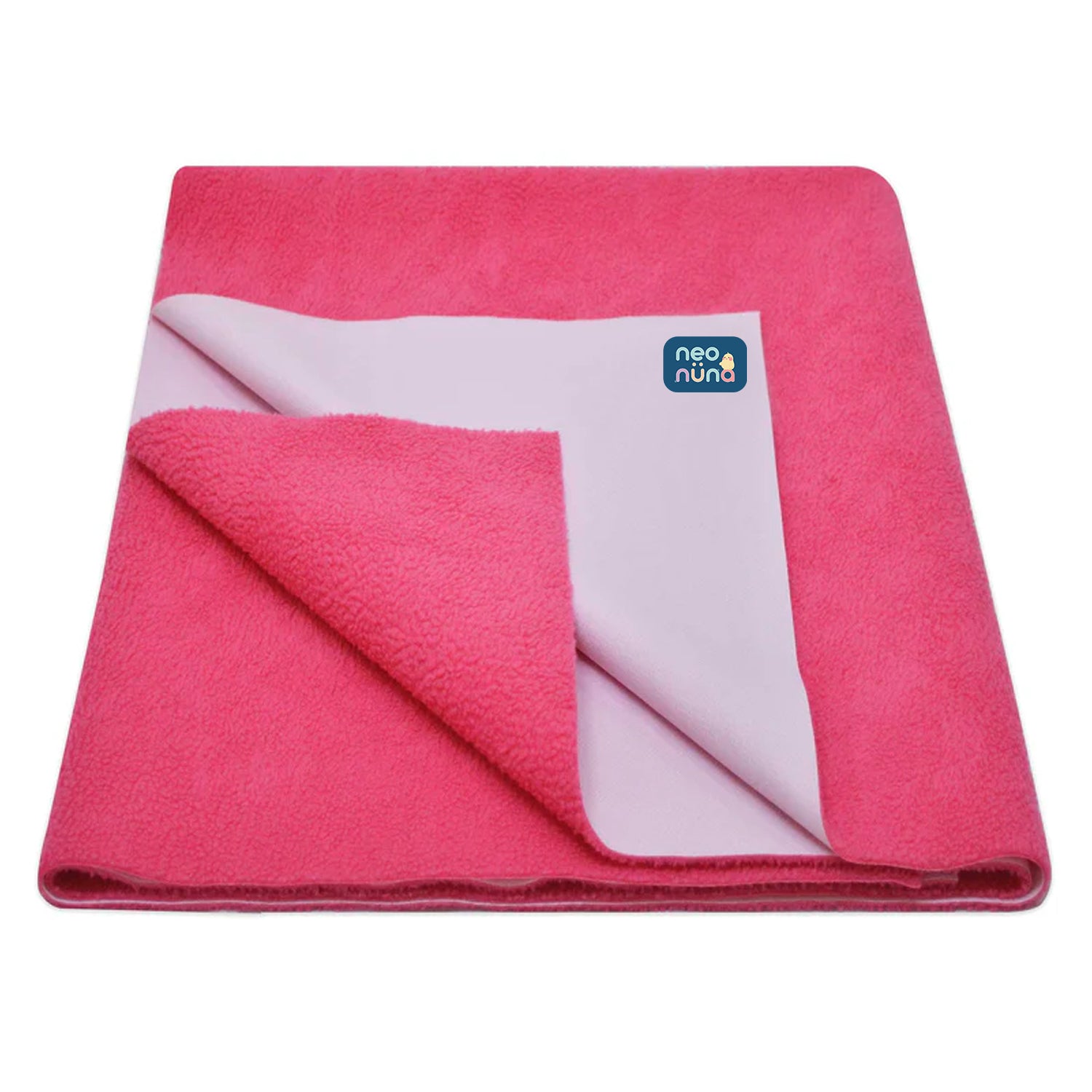 Waterproof Baby Bed Protector Dry Sheet For New Born Babies - Hot Pink