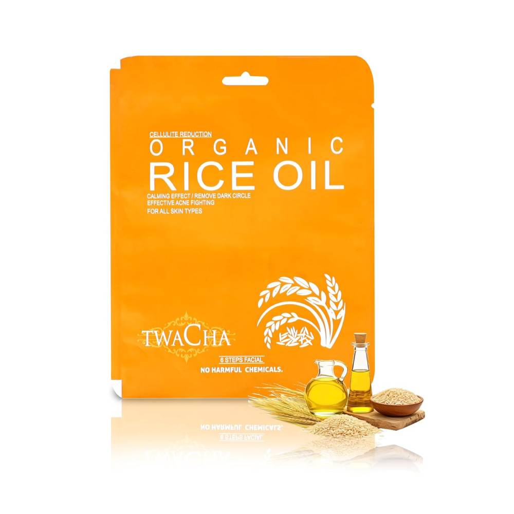 Twacha Organic Rice Oil Facial Kit Men & Women 6 Steps Facial